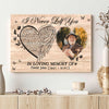 77857-Angel Wings Memorial Sympathy Loss Of Beloved One Personalized Canvas H1