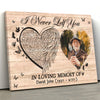 77859-Angel Wings Memorial Sympathy Loss Of Beloved One Personalized Canvas H2