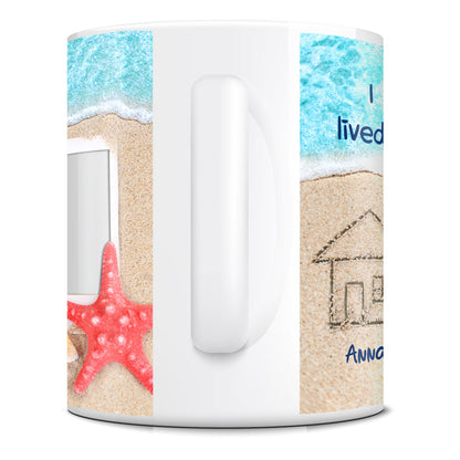 77847-I Wish You Lived Next Door Sand Beach BFF Meaningful Personalized Mug H0