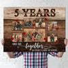 78405-5 Years 5th Anniversary Couple Love Wife Husband Personalized Canvas H2