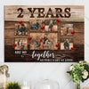 78402-2 Years 2nd Anniversary Couple Love Wife Husband Personalized Canvas H2