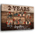 78392-2 Years 2nd Anniversary Couple Love Wife Husband Personalized Canvas H3