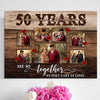 78250-50 Years 50th Anniversary Couple Love Wife Husband Personalized Canvas H3