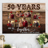 78247-50 Years 50th Anniversary Couple Love Wife Husband Personalized Canvas H2