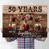 78245-50 Years 50th Anniversary Couple Love Wife Husband Personalized Canvas H1