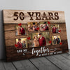 78241-50 Years 50th Anniversary Couple Love Wife Husband Personalized Canvas H0