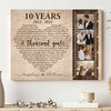 77835-Couple Anniversary Year Song Lyrics Wife Husband Personalized Canvas H2