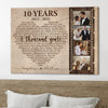 77830-Couple Anniversary Year Song Lyrics Wife Husband Personalized Canvas H1