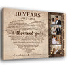 77820-Couple Anniversary Year Song Lyrics Wife Husband Personalized Canvas H5