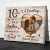 78249-10 Years Couple Anniversary 10th Wife Husband Personalized Canvas H4