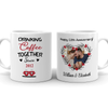 78225-Anniversary Couple Wife Husband Drinking Coffee Personalized Mug H5