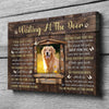 78538-Dog Memorial Pet I&#39;ll Be Waiting At The Door Personalized Canvas H0