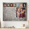 78522-Couple Anniversary Custom Year Love Wife Husband Personalized Canvas H1