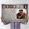 78527-Couple Anniversary Custom Year Love Wife Husband Personalized Canvas H3