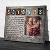 78517-Couple Anniversary Custom Year Love Wife Husband Personalized Canvas H0