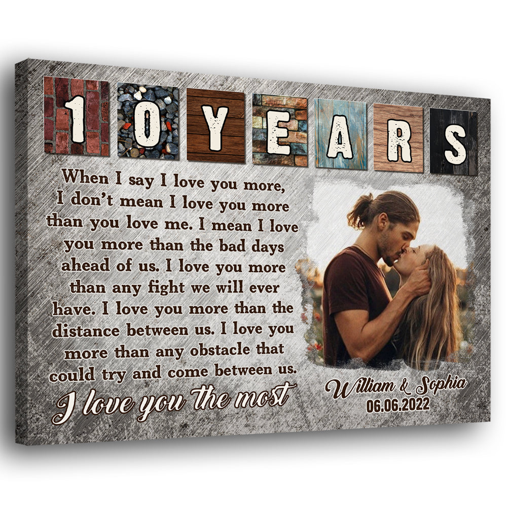 78512-Couple Anniversary Custom Year Love Wife Husband Personalized Canvas H5