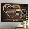 79148-Wife Husband Anniversary Couple Love Custom Year Personalized Canvas H2