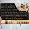 Wedding Song Lyric Anniversary Couple Wife Husband Personalized Canvas