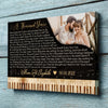 Wedding Song Lyric Anniversary Couple Wife Husband Personalized Canvas