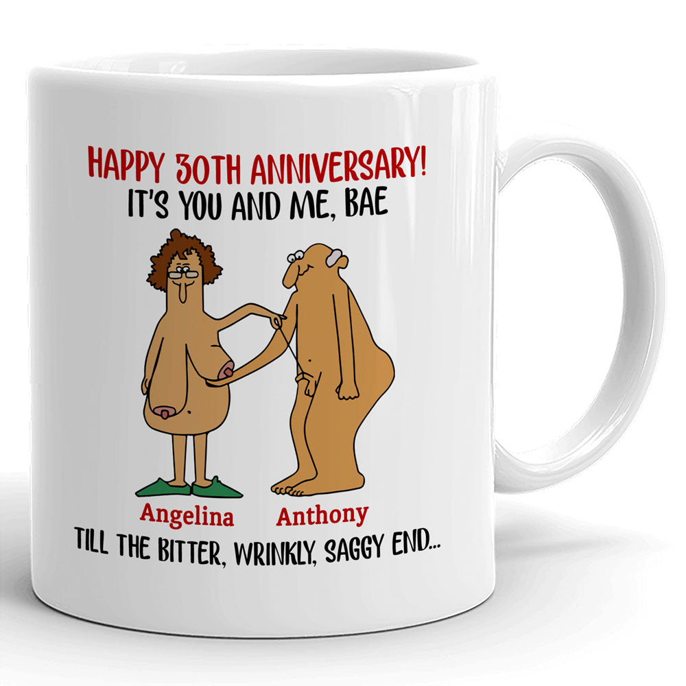 Funny Anniversary Couple Wife Husband It's You And Me Personalized Mug