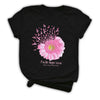 Faith flower daisy 4   Gift for Breast Cancer Awareness Support Tshirt