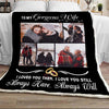 Personalized to my gorgeous wife i loved you then i love you still  blanket