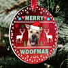 56084-Personalized Dog Ugly Merry WoofMas Christmas Ornament H1
