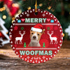 56077-Personalized Dog Ugly Merry WoofMas Christmas Ornament H0