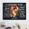 63683-Personalized I Choose You Black Canvas Gift For Her For Him H1