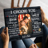 63684-Personalized I Choose You Black Canvas Gift For Her For Him H2