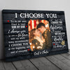 63682-Personalized I Choose You Black Canvas Gift For Her For Him H0