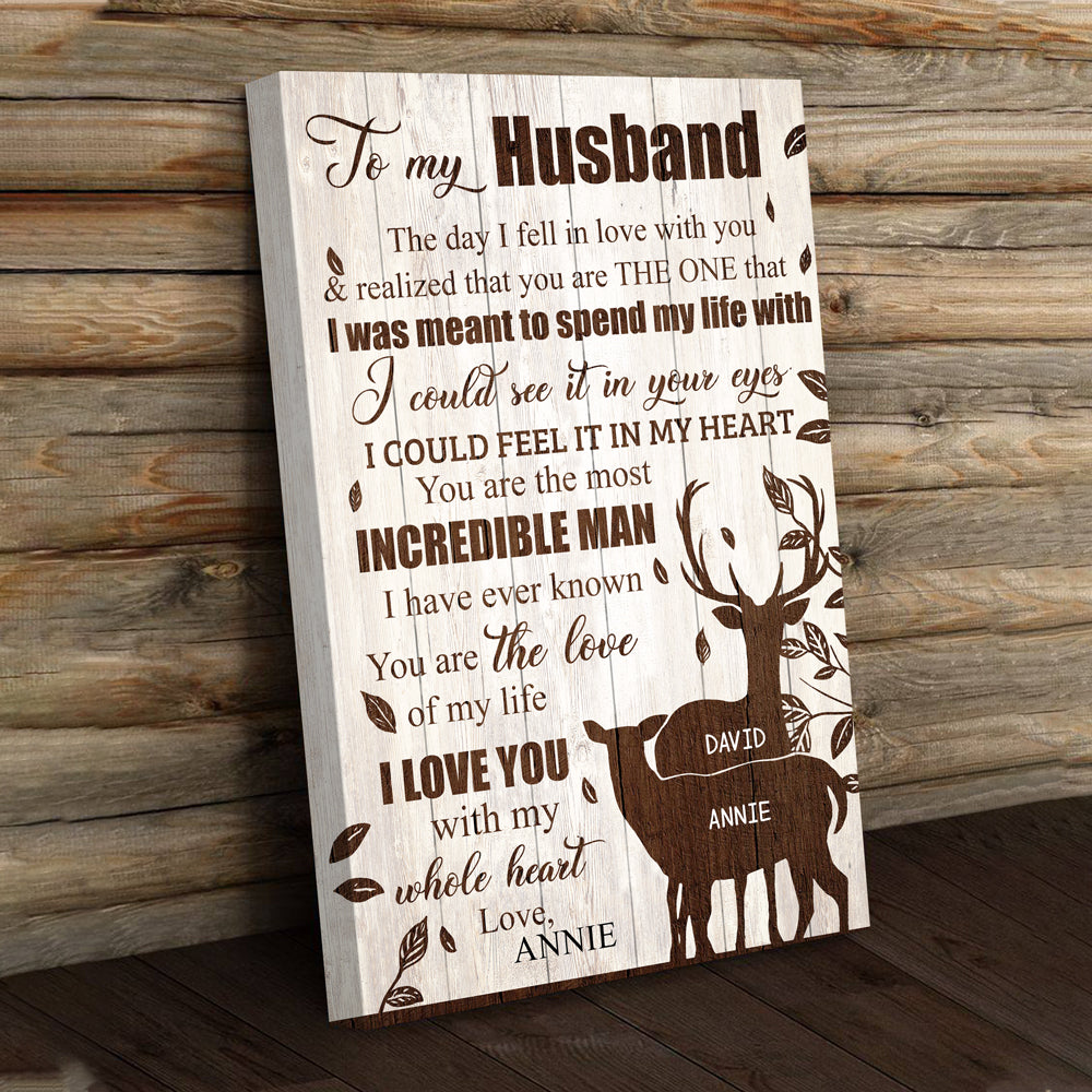 Gift For Husband The Day I Fell In Love With You Personalized Canvas
