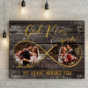 63419-Personalized Eternity God Knew My Heart Needed You Canvas Anniversary Gift For Her For Him H0