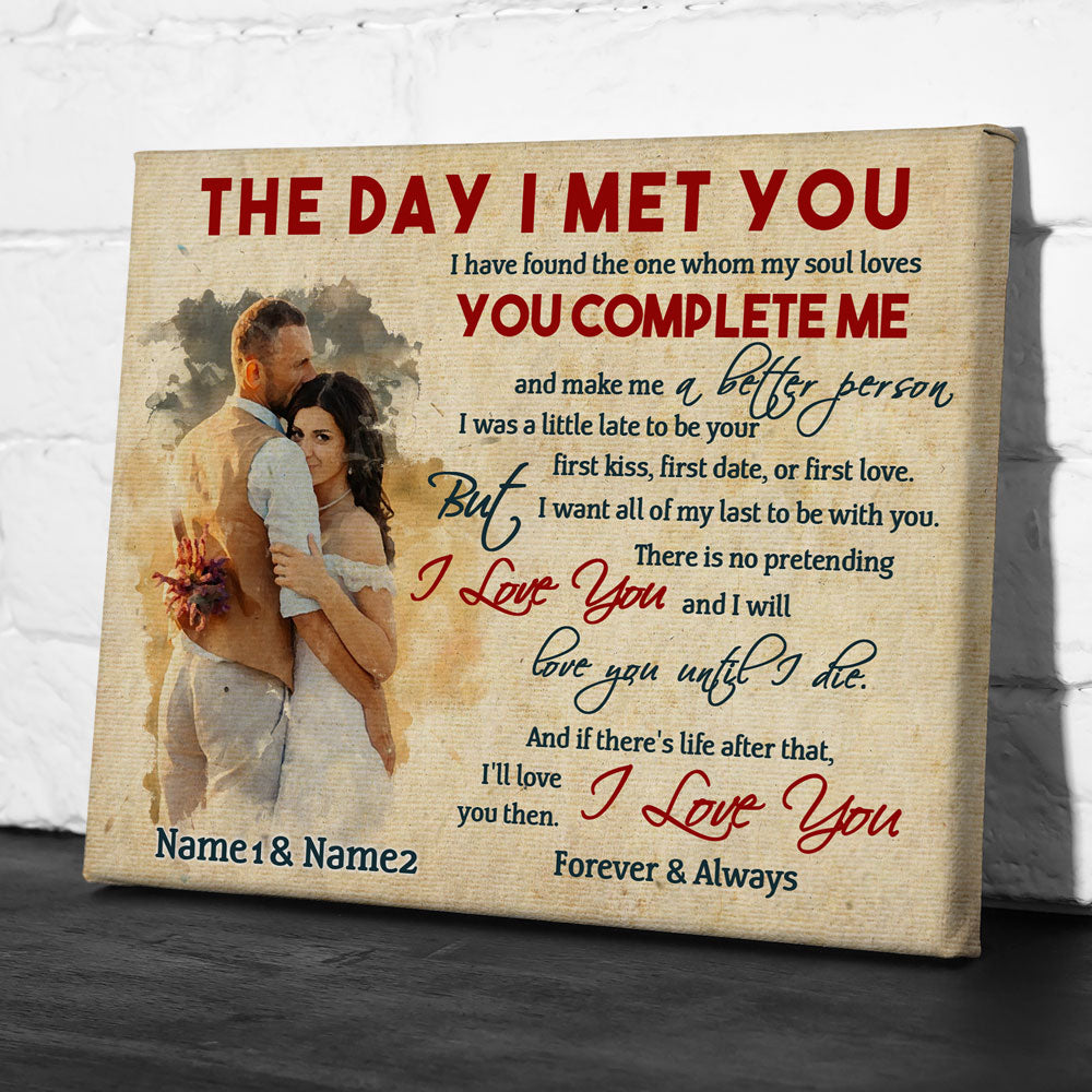 76428-The Day I Met You I Have Found Personalized Canvas H2