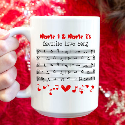 76316-Couple Our Favorite Love Song Funny Personalized Mug H0