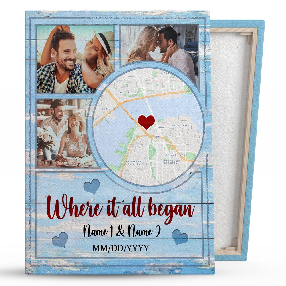 76691-Where It All Began Streetmap Personalized Anniversary Canvas H0