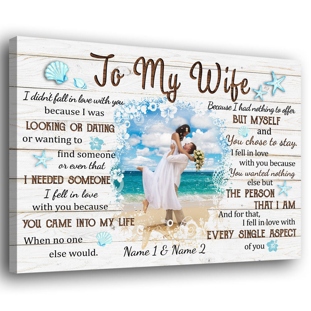 77677-Ocean Fell In Love With Every Aspect Of You Personalized Canvas H2