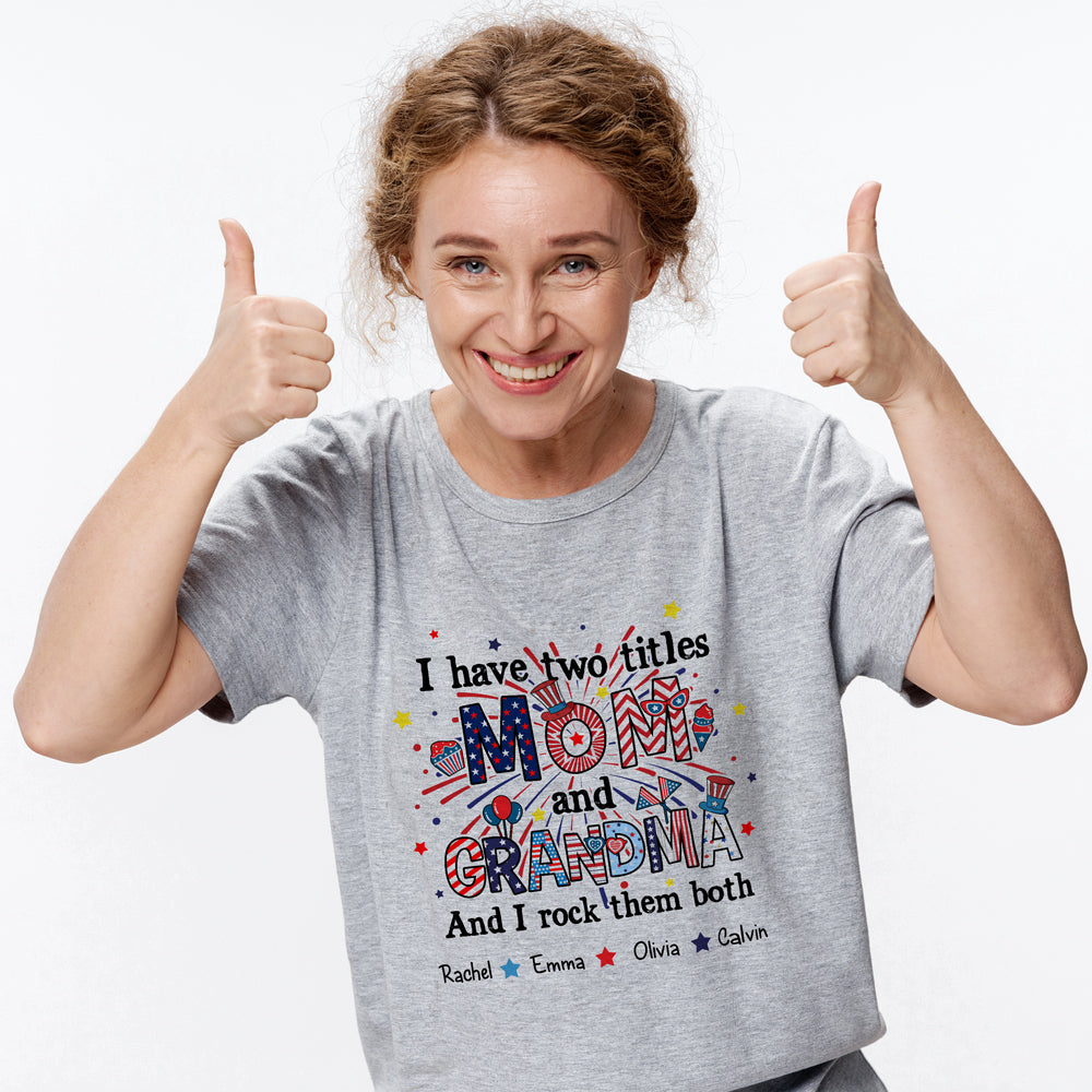 77222-Rock Both Titles Mom And Grandma Personalized Shirt H3