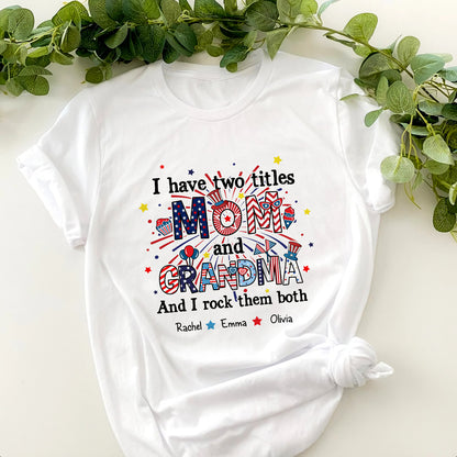 77213-Rock Both Titles Mom And Grandma Personalized Shirt H1