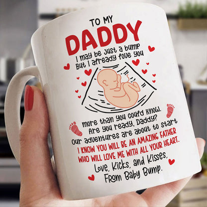 74522-Dad To Be I Know I'm Just A Bump Cute Mug H0