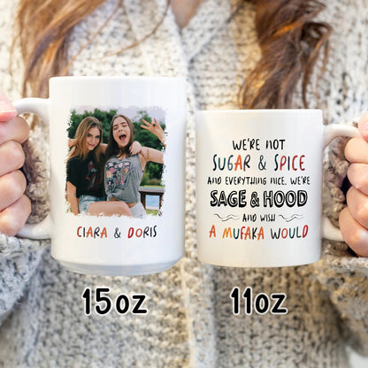 76306-Best Friends We're Not Sugar And Spice Personalized Mug H0
