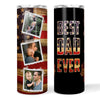 77075-American Flag Color Dad Personalized Tumbler H3