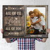 77900-Couple All Of Me Personalized Anniversary Canvas H0