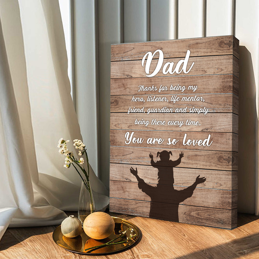 57603-Gift For Dad From Daughter I Am So Grateful Canvas H2