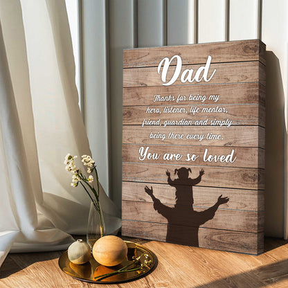57603-Gift For Dad From Daughter I Am So Grateful Canvas H2