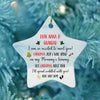 57559-Dear Grandparents Excited To Meet You Hanging Christmas Star Ornament H1