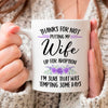57515-Gift For Mother-in-law MIL Thanks For Not Putting Up My Wife/Husband Up For Adoption Mug H0