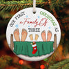 57426-Christmas Gift Our First Christmas As A Family Of Three Ornament H1