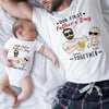 New Dad First Time Father&#39;s Day Funny Personalized Matching Shirts