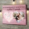 Personalized Gift For Distant Best Friend Sisters By Heart Canvas